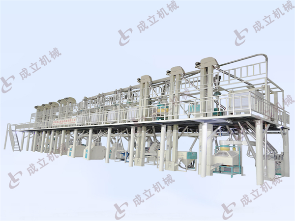 自動化日產20噸面粉加工設備生產產線的穩定運行